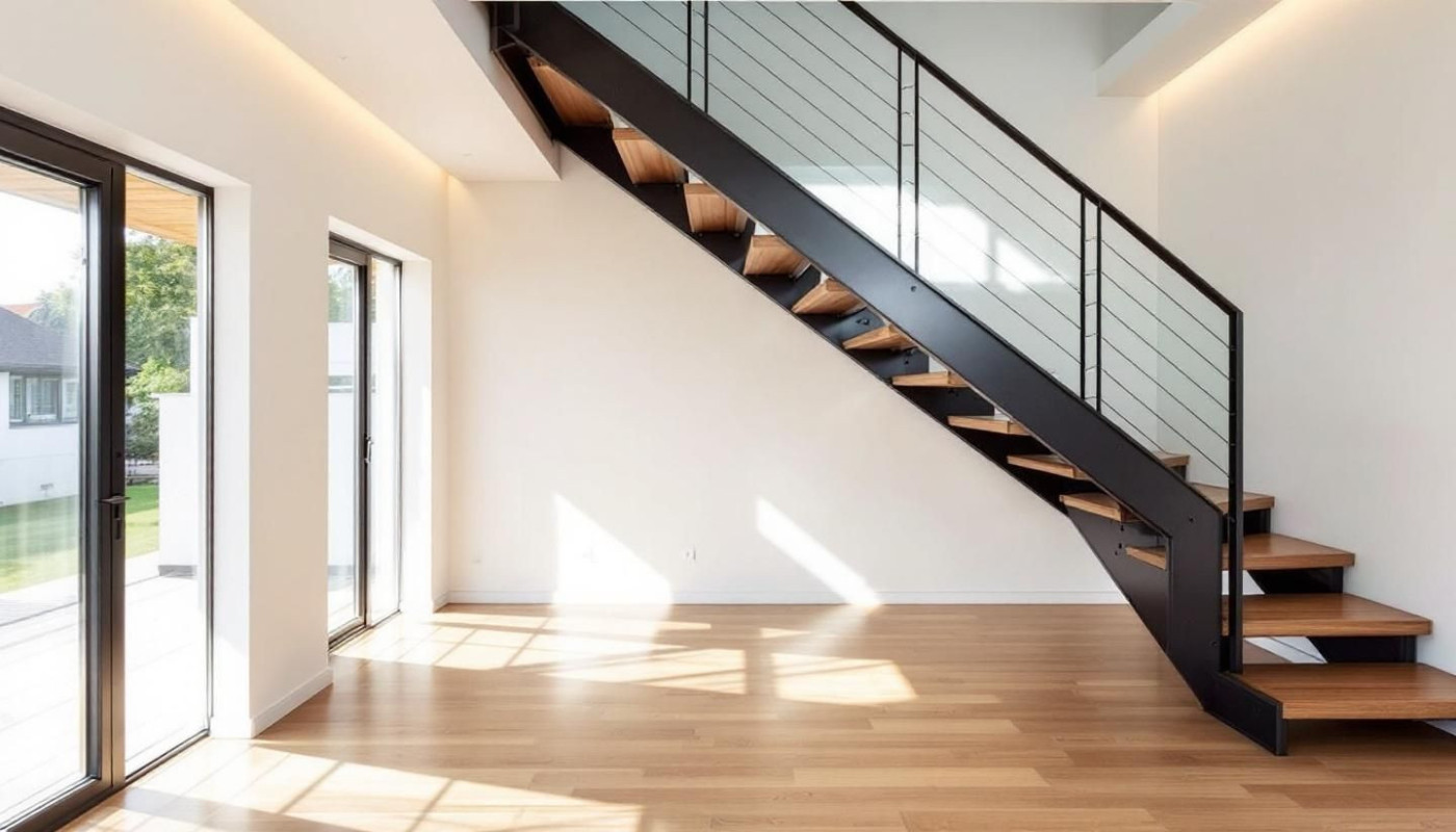 Comment un escalier en métal et bois optimise-t-il votre espace intérieur ?